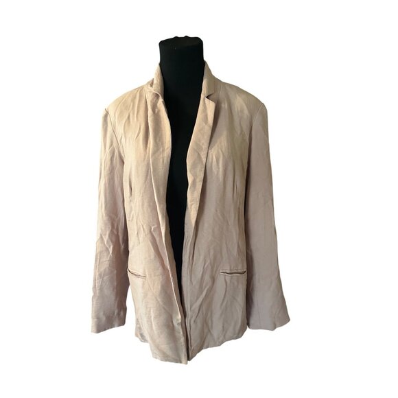 LC Lauren Conrad pink open front jacket size L - Picture 7 of 7